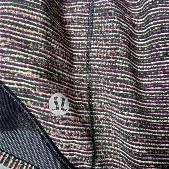 Lululemon Hotty Hot Short II *Long 4" Peloton Limitless Brown Multi Women's 8 - Picture 4 of 5